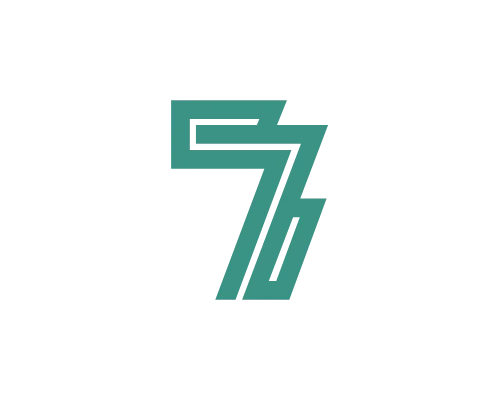 Modern Number Seven Logo