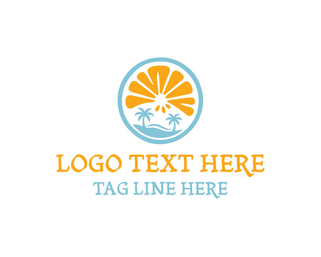 Modern Ocean Citrus Logo