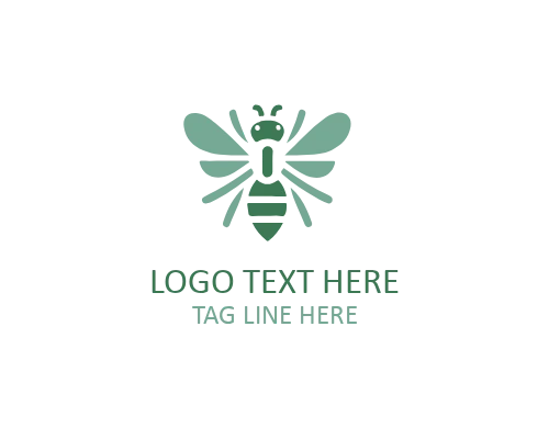 Modern Organic Bee Symbol