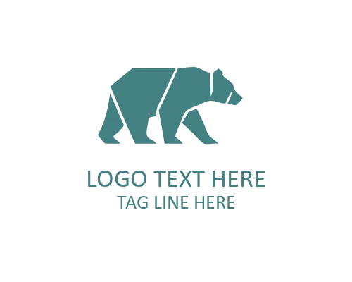 Modern Origami Paper Art Logo