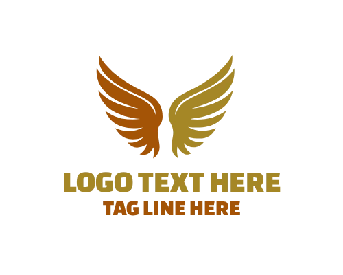 Modern Ornate Wings Logo