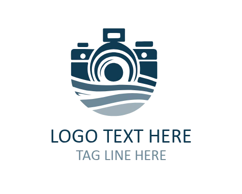 Modern Outline Camera Logo
