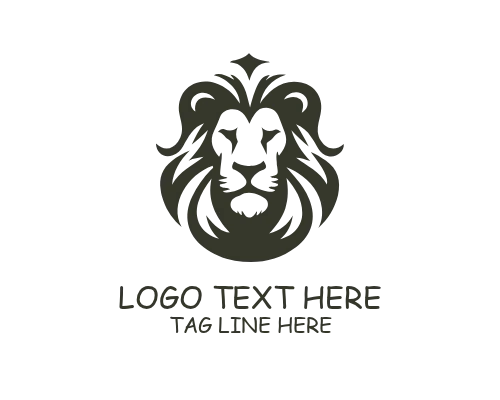 Modern Outline Elegant Lion Logo