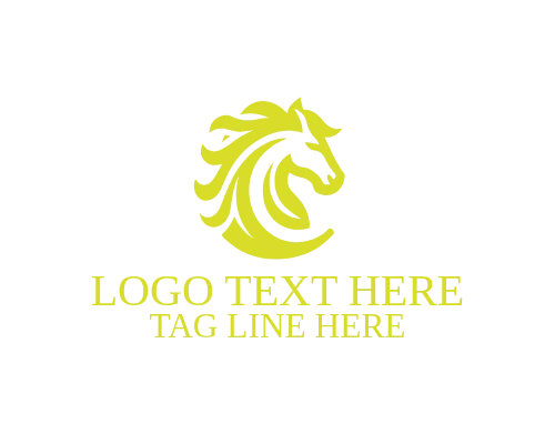 Modern Outline Horse Head Logo