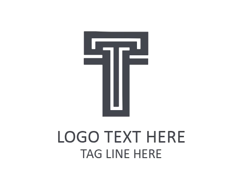 Modern Outline Letter T Logo for Clean Branding