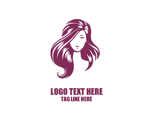Modern Outline Women Hair Icon
