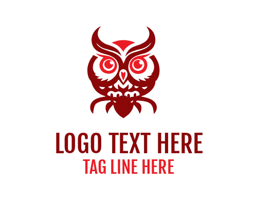 Modern Owl Symbol Logo