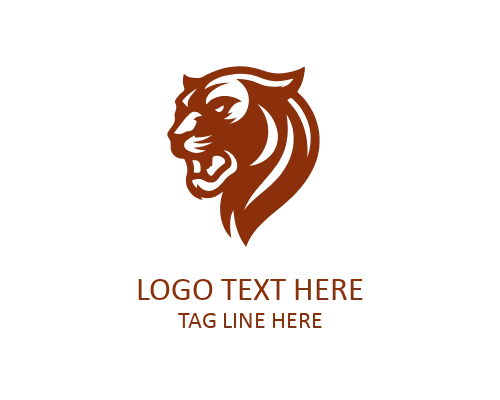 Modern Panther Emblem Logo