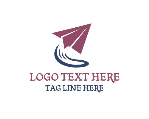 Modern Paper Plane Brand Identity Logo