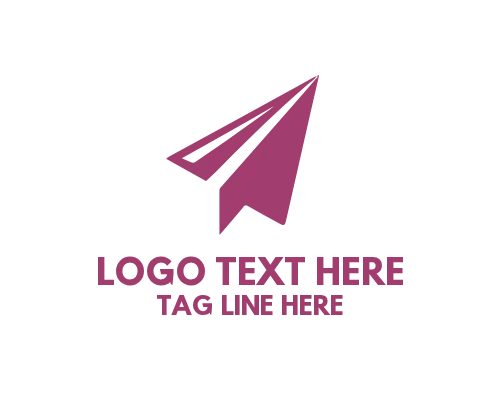 Modern Paper Plane Icon Logo