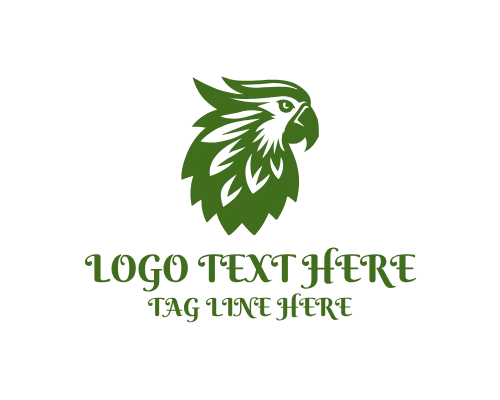 Modern Parrot Icon Logo