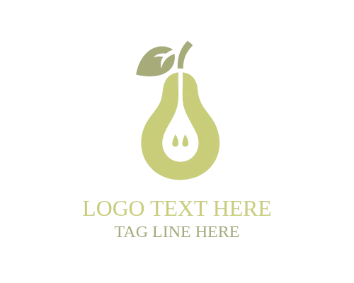  Modern Pear Flat Logo