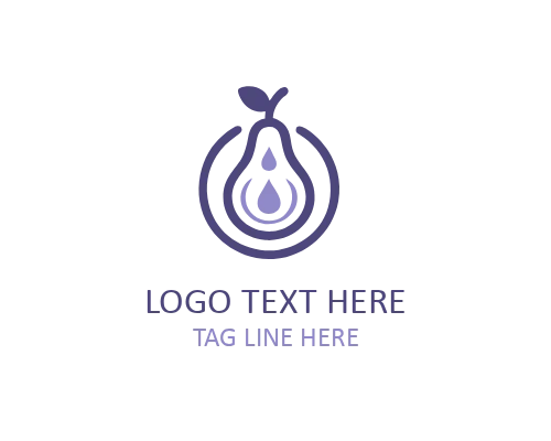 Modern Pear Fruit Logo Design for Organic Food, Wellness, and Fresh Produce Brands