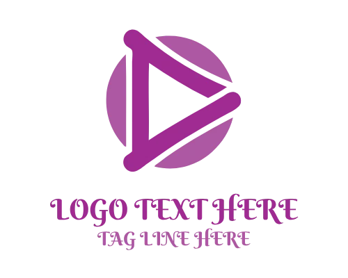 Modern Play Button Logo