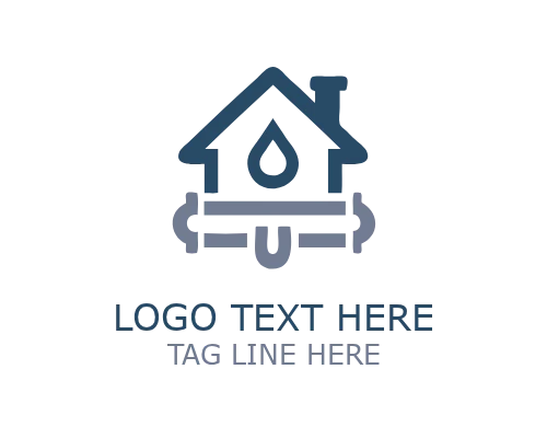 Modern Plumber Residence Logo