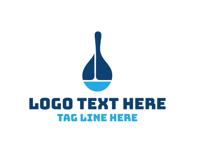  Modern Plunger Drop Logo