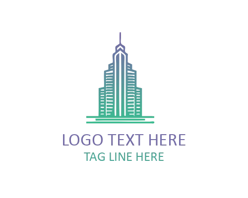 Modern Residential Tower Logo for Urban Housing and Apartment Developers