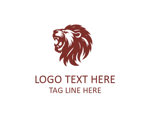 Modern Roaring Lion Crest