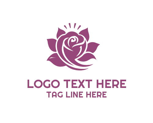 Modern Rose Line Logo