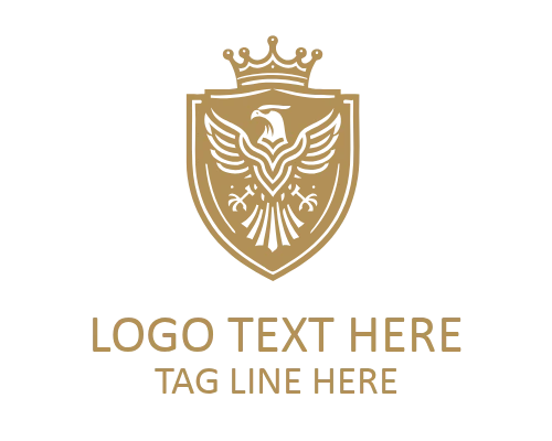 Modern Royal Eagle Shield Logo for Corporate Branding