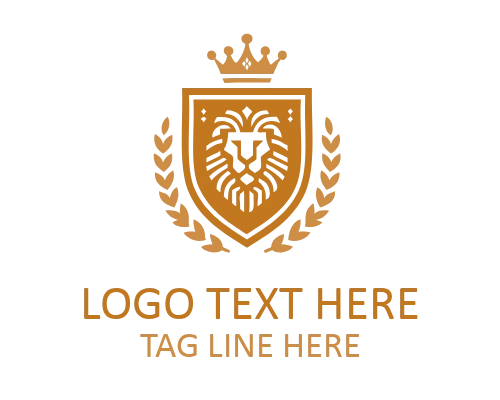 Modern Royal Lion Shield Logo for Corporate Branding