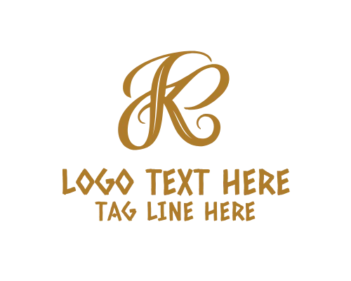 Modern Script letter K Logo