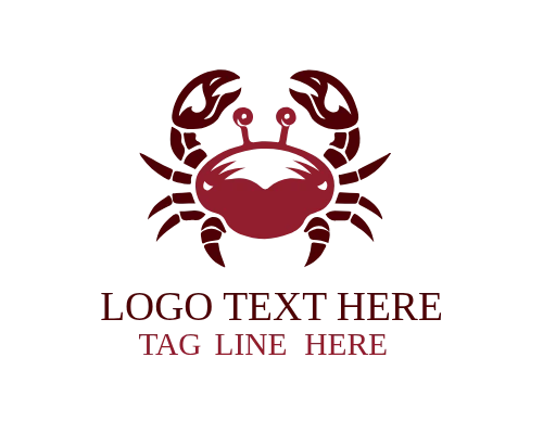 Modern Seafood Crab Brand Logo