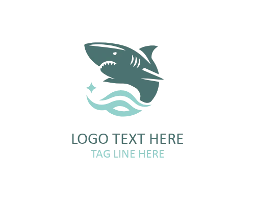 Modern Shark Fin Logo