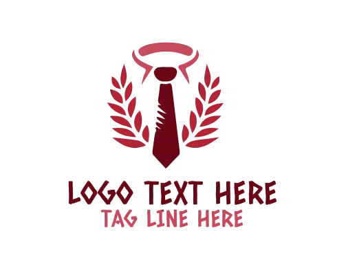 Modern Slim Tie Fashion Logo