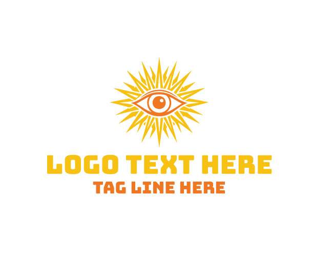Modern Solar Eye Logo
