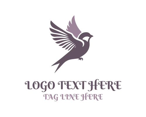 Modern Sparrow Emblem Logo