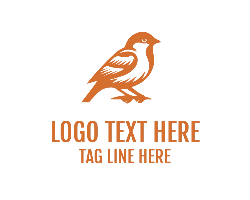 Modern Sparrow Icon Logo