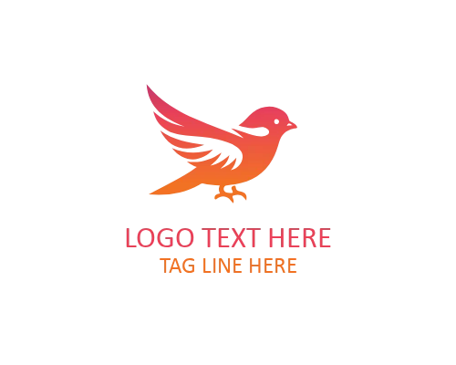 Modern Sparrow Logo Symbol