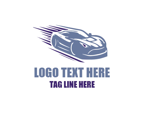 Modern Speed Racing Car Logo