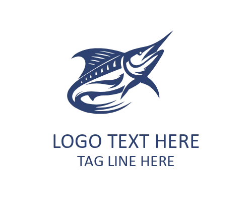 Modern Sport Marlin Fish Logo for Fishing Branding Description: A modern sport marlin fish logo designed for competi