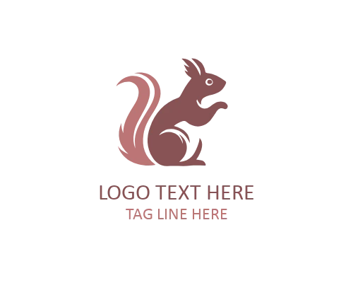 Modern Squirrel Logo Symbol