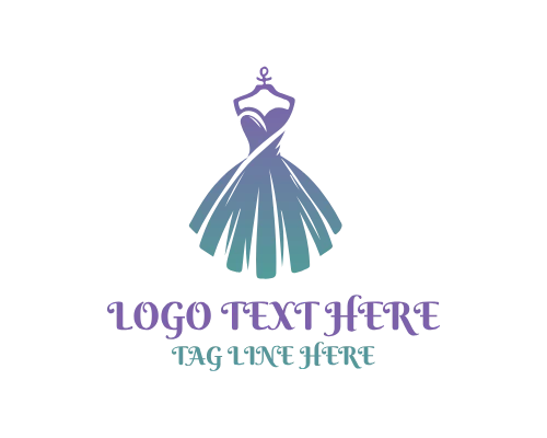 Modern Style Dress Fashion Logo