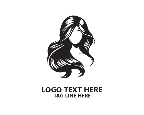  Modern Style Women Hair Logo