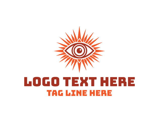  Modern Sun Eye Logo
