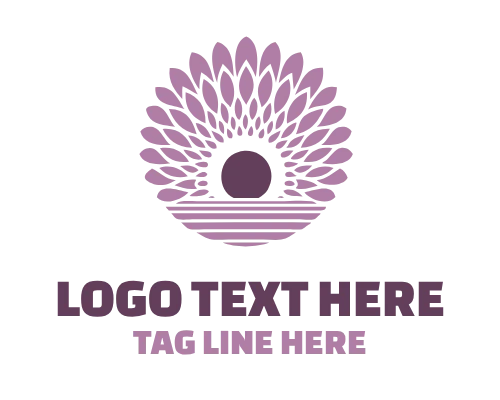 Modern Sunflower Logo
