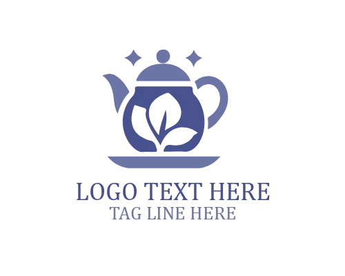 Modern Teapot Logo for Tea Branding