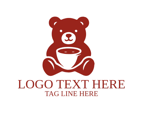 Modern Teddy Icon Logo
