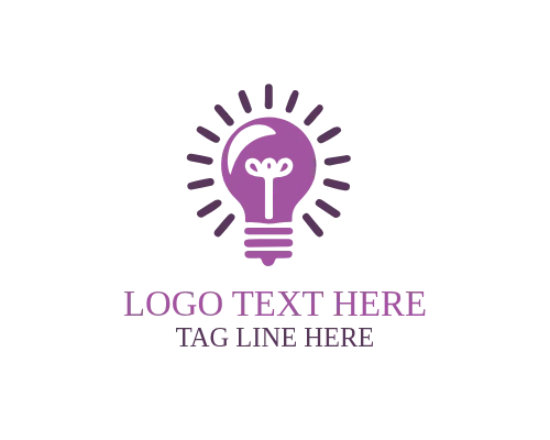 Modern Thinking Idea Bulb Logo