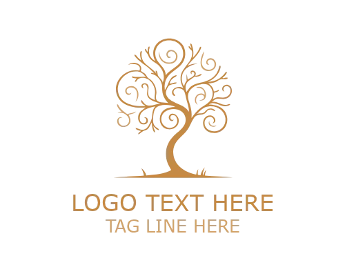 Modern Tree Monoline Logo for Natural, Eco, and Organic Brand Identity