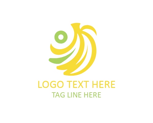 Modern Tropical Banana Logo for Fruit Branding