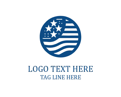 Modern USA Flag Logo