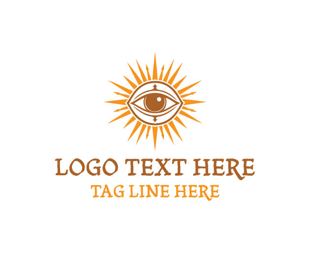 Modern Vision Sun Eye Logo