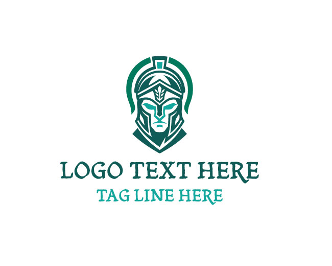 Modern Warrior Man Face Logo