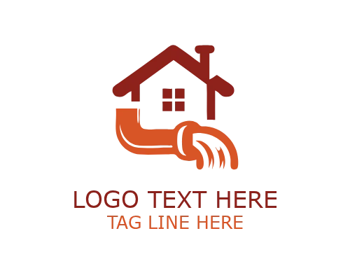 Modern Water Repair Home Logo