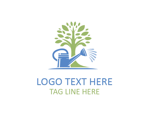 Modern Watering Can Gardening Logo for Plant Care, Landscaping, and Green Identity